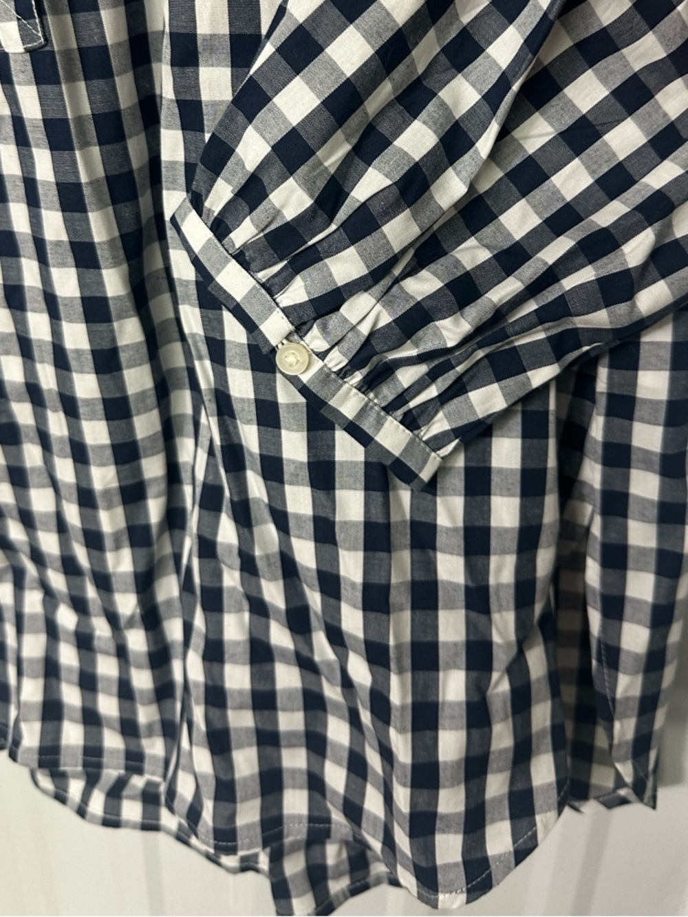 J.Crew Cotton Blend Ruffle Neck Poplin Tunic Classic Chic Feminine Minimalist - Picture 5 of 9